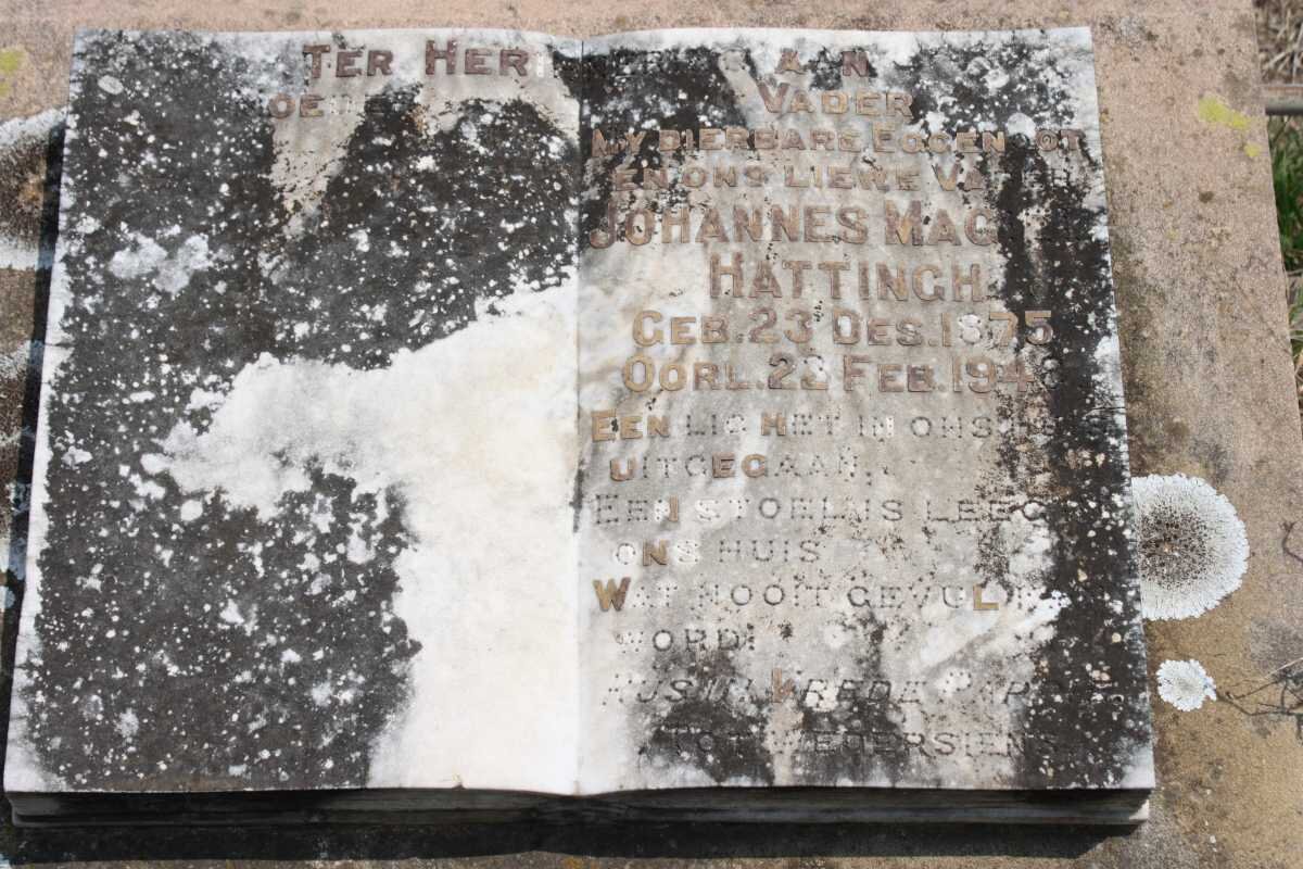 HATTINGH Johannes Magiel 1875-1948