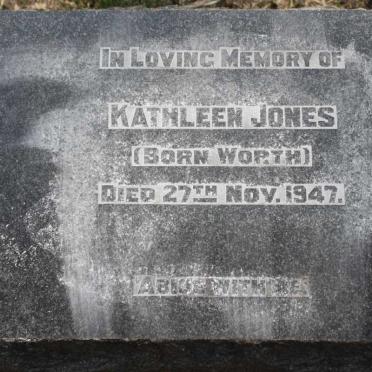 JONES Kathleen nee WORTH  -1947