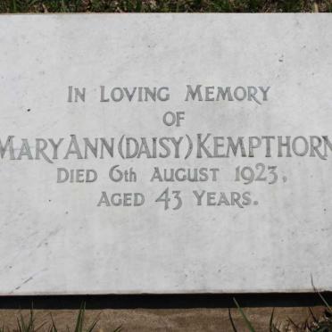 KEMPTHORNE Mary Ann -1923