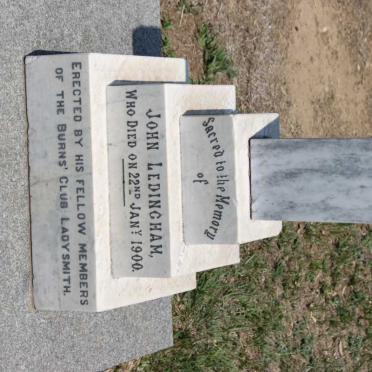 LEDINGHAM John -1900