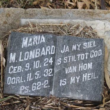 LOMBARD Maria M. 1924-1932
