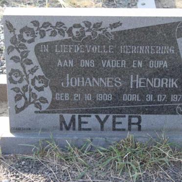 MEYER Johannes Hendrik 1909-1974