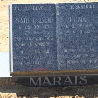 MARAIS Sarel 1943-1995 &amp; Lena 1944-1999
