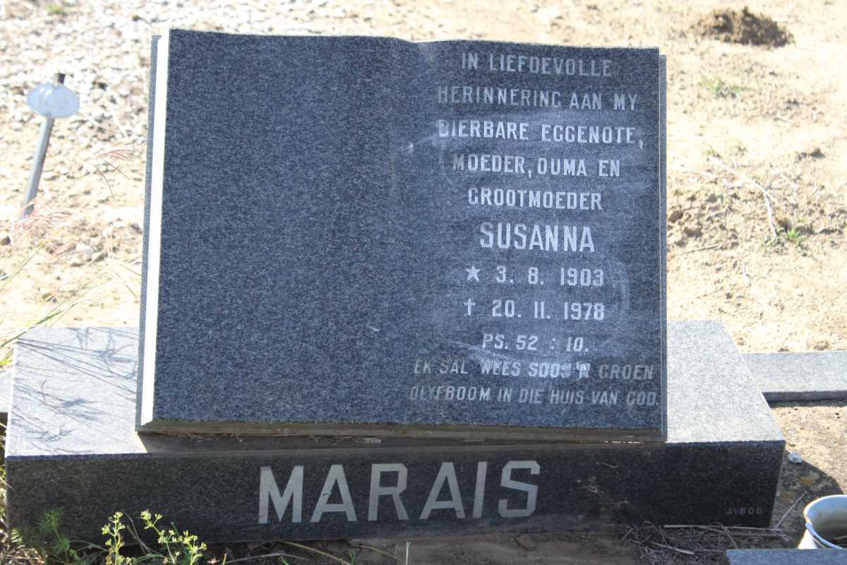 MARAIS Susanna 1903-1978