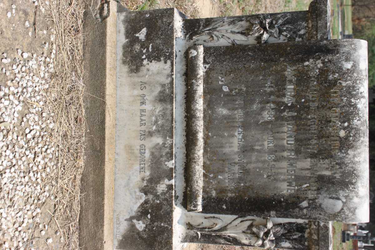 MERWE Jacoba J., van der 1898-1934