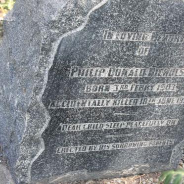 NICHOLSON Philip Donald 1903-1938