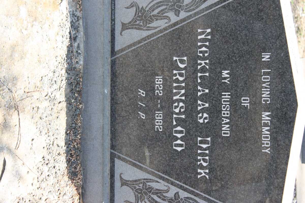 PRINSLOO Nicklaas Dirk 1922-1982