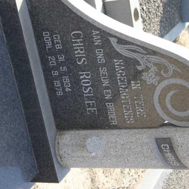 ROSLEE Chris 1934-1976