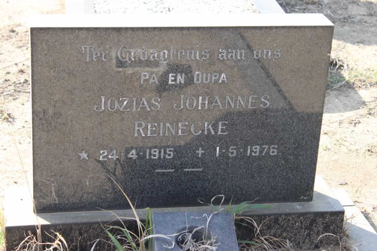 REINECKE Jozias Johannes 1915-1976