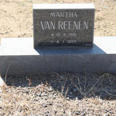 REENEN Martha, van 1910-1993