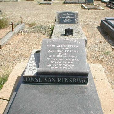 RENSBURG Jacobus Petrus, Janse van 1926-1962