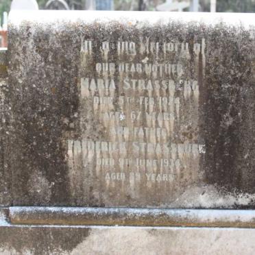 STRASSBURG Frederick -1934 &amp; Maria -1924