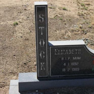 STOCK Elizabeth 1892-1989
