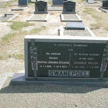 SWANEPOEL Johannes Willem 1897-1969 &amp; Martha Johanna Susanna 1889-1974