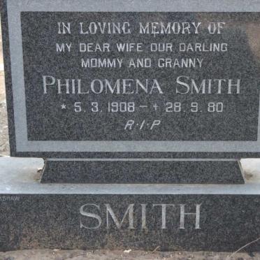 SMITH Philomena 1908-1980