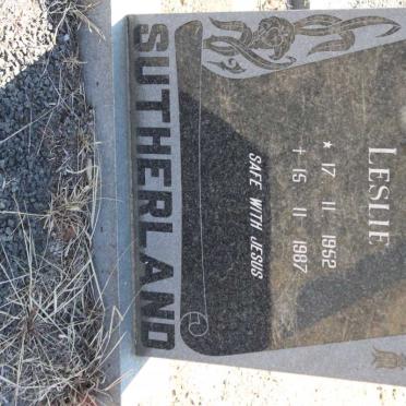 SUTHERLAND Leslie 1952-1987