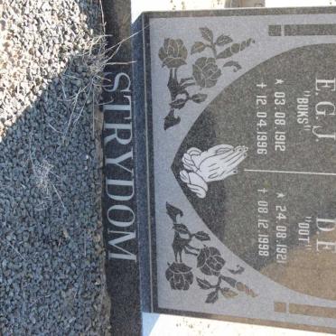 STRYDOM E.G.J. 1912-1996 &amp; D.E. 1921-1998
