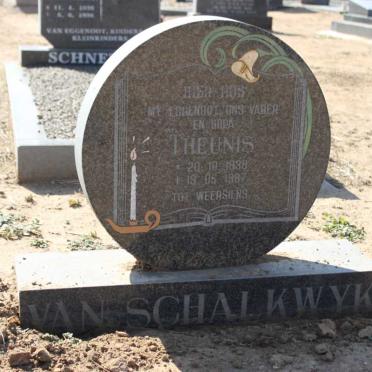 SCHALKWYK Theunis, van 1938-1987