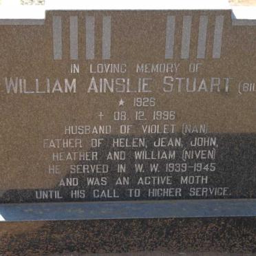 STUART William Ainslie 1926-1996