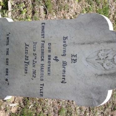 TYLER Ernest Fredrick Harold -1912