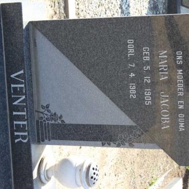 VENTER Maria Jacoba 1905-1982