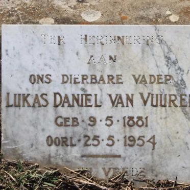 VUUREN Lukas Daniel, van 1881-1954
