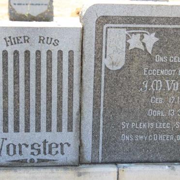 VORSTER J.M.. 1884-1954 &amp; J.M.S. 1889-1964 