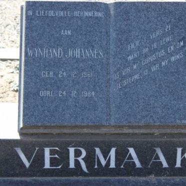 VERMAAK Wynhand Johannes 1961-1984