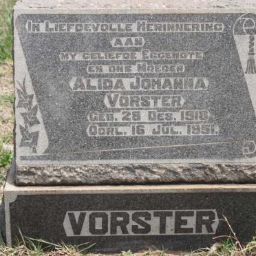 VORSTER Alida Johanna 1918-1951