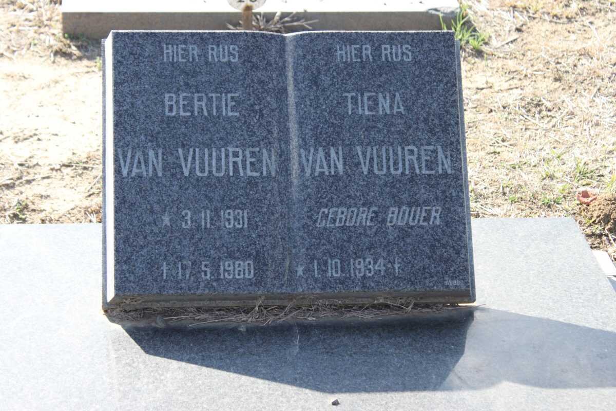VUUREN Bertie, van 1931-1980 &amp; Tiena BOUER 1934-