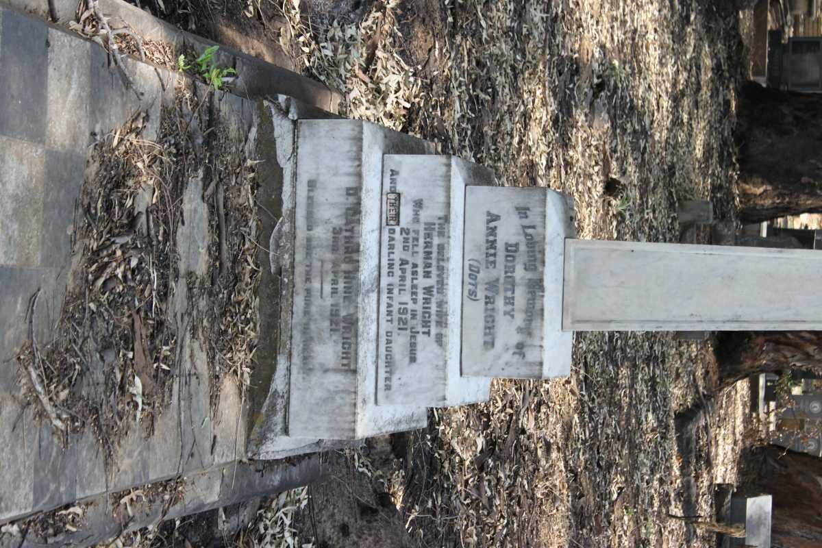 WRIGHT Dorothy Annie -1921 :: WRIGHT D. Cath? ?ine -1921