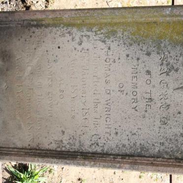 WRIGHT Thomas D. -1861 :: WRIGHT James Edwin -1868