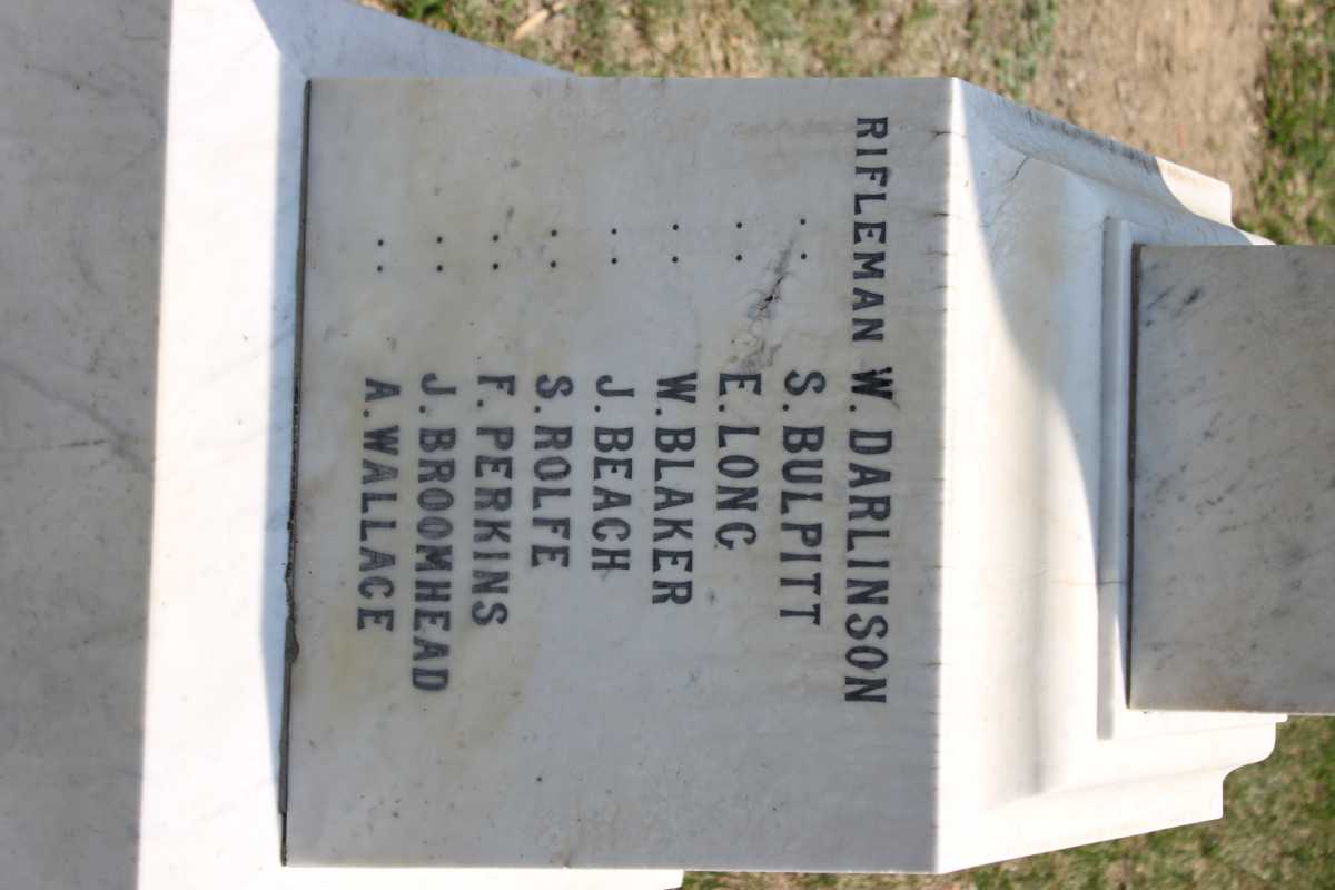 MEMORIAL 2nd BATTALION RIFLE BRIGADE.