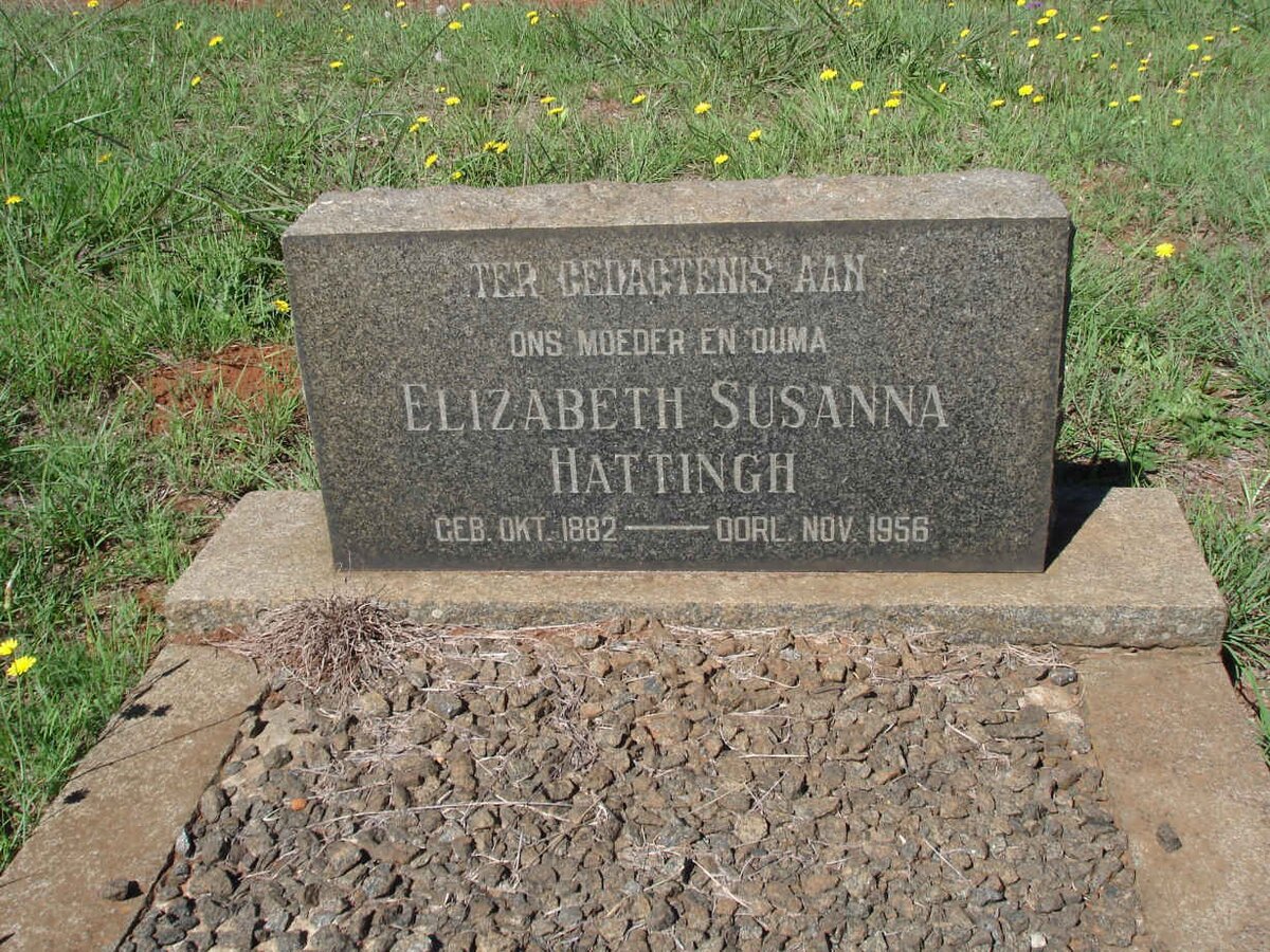 HATTINGH Elizabeth Susanna 1882-1956