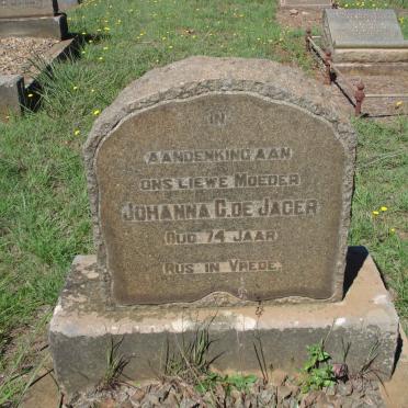 JAGER Johanna C., de