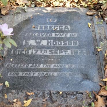 HODSON Rebecca -1927