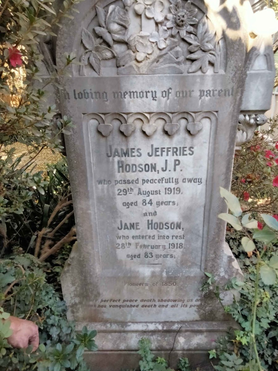 HODSON James Jefferies -1919 & Jane -1918
