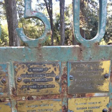 SPEIRS Charles Alexander 1878-1941 :: SPEIRS Gordon Esmonde 1916-1981