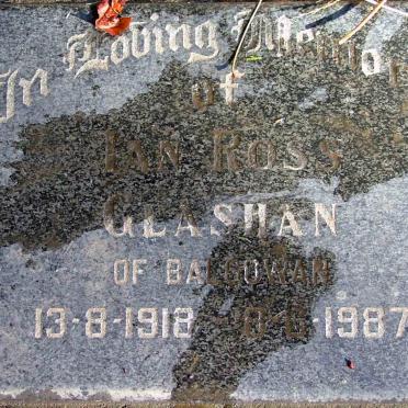 GLASHAN Ian Ross 1918-1987