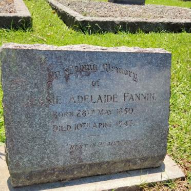 FANNIN Jessie Adelaide 1850-1943
