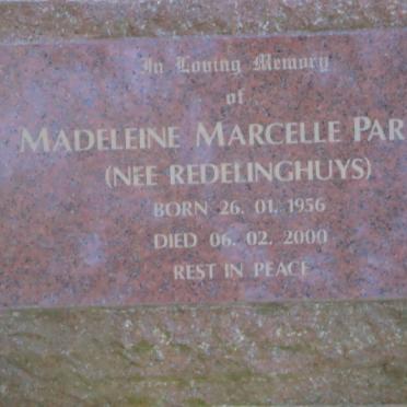 PARKIN Madeleine Marcelle nee REDELINGHUYS 1956-2000