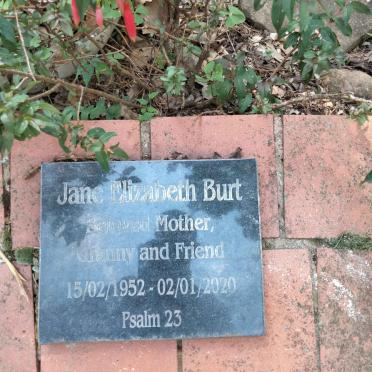 BURT Jane Elizabeth 1952-2020