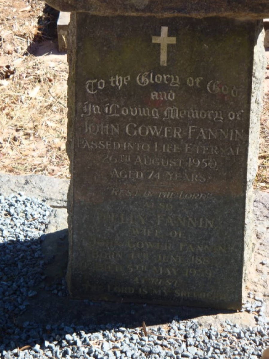 FANNIN John Gower -1950 &amp; Nelly 1884-1959