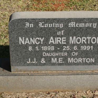 MORTON Nancy Aire 1898-1991