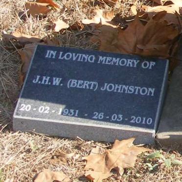 JOHNSTON JHW 1931-2010