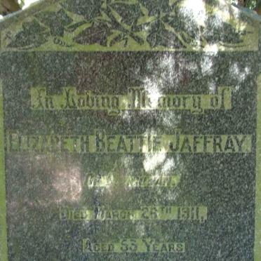 JAFFRAY Elizabeth Beattie -1911