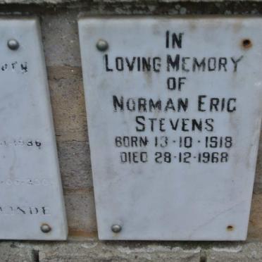 STEVENS Norman Eric 1918-1968