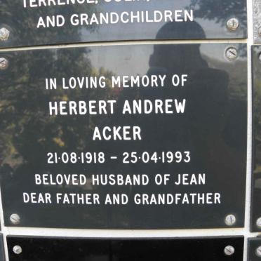 ACKER Herbert Andrew 1918-1993