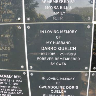 QUELCH Darro 1915-1999