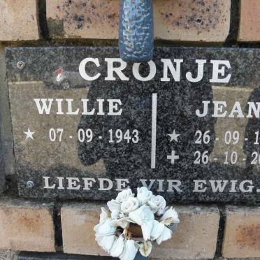 CRONJE Willie 1943- &amp; Jean 1944-2010